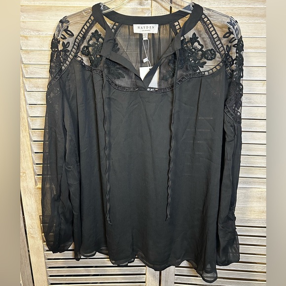 NWT Hayden Los Angeles Peasant Blouse - Picture 1 of 5